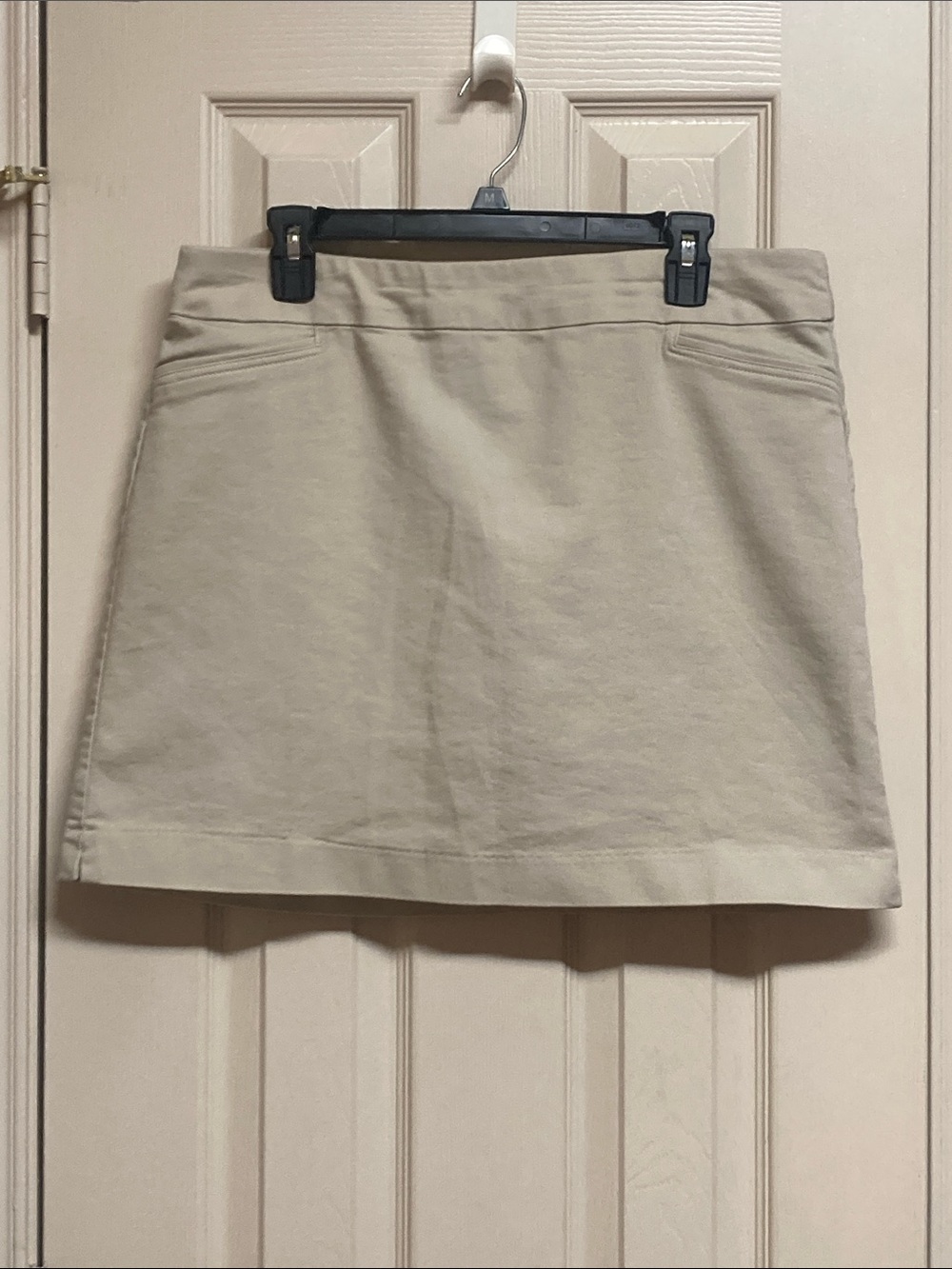 Croft & Barrow The Effortless Stretch Skort Khaki Beige Sz 14